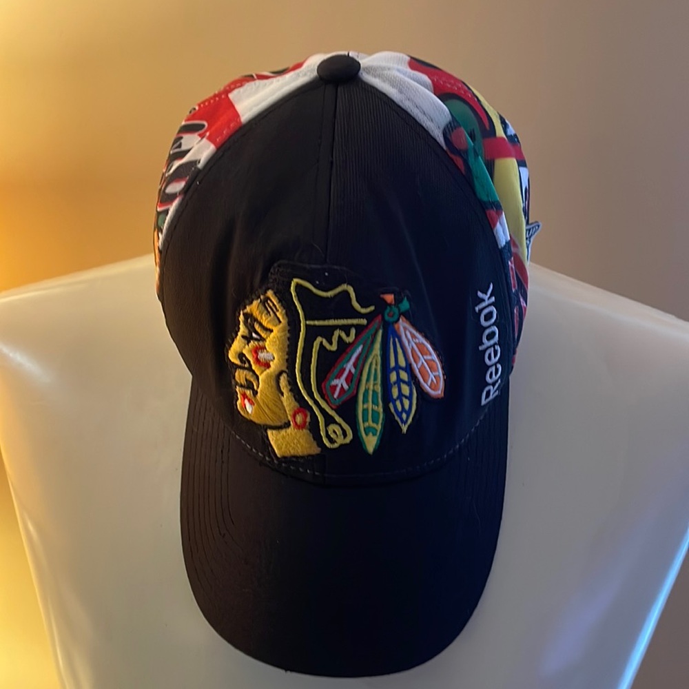 Chicago Blackhawks Stanley Cup playoffs autographed ball cap 🧢